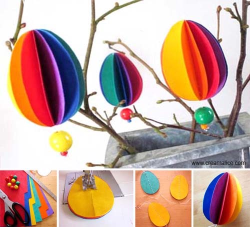 Œufs décoratifs en papier 