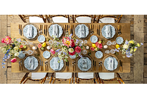 table de mariage coloré