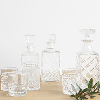 Location brocs et carafes Vintage