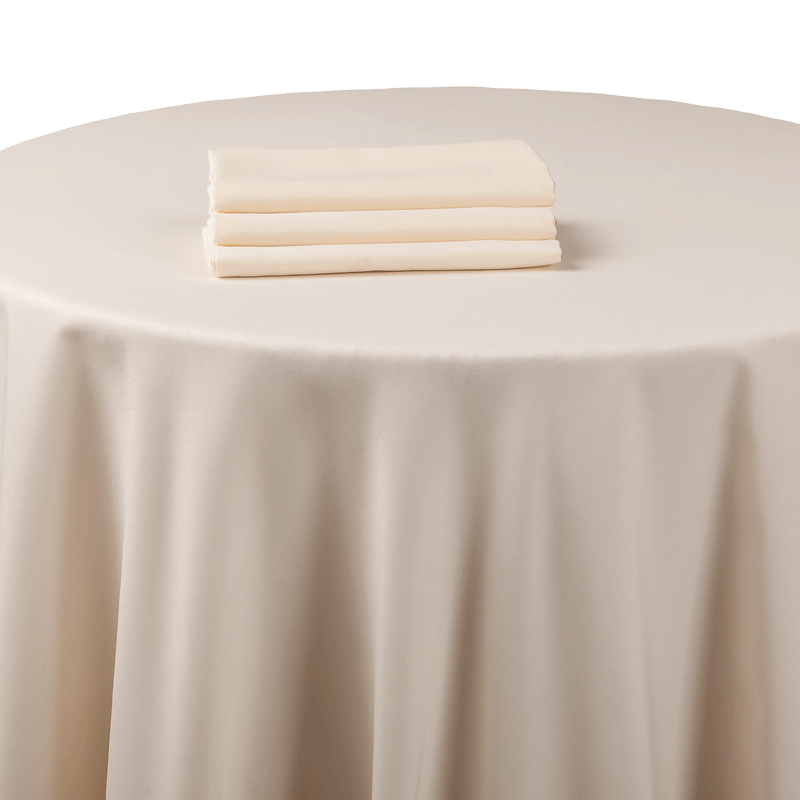 Nappe chintz beige 270 x 270 cm ignifugée M1