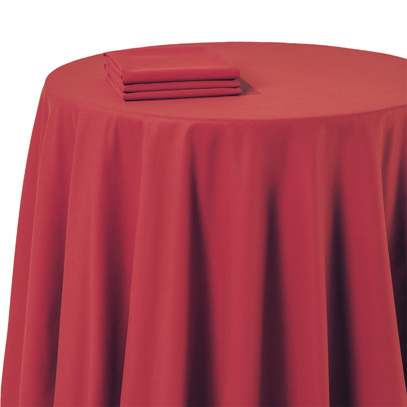 Chemin de table chintz rouge 50 x 270 cm ignifugée M1