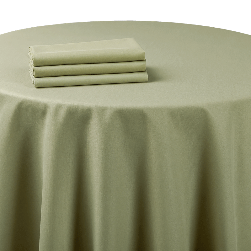 Chemin de table chintz vert amande 50 x 270 cm