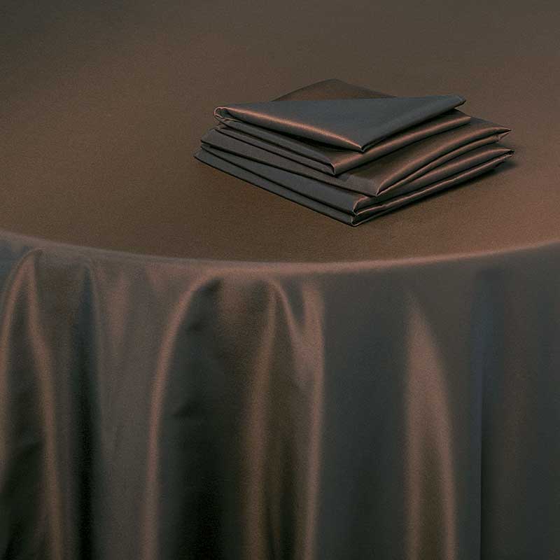 Serviette de table Toscane chocolat 60 x 60 cm