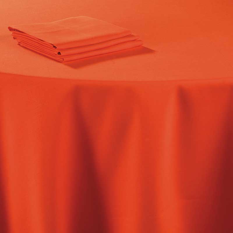 Nappe lin corail 290 x 290 cm