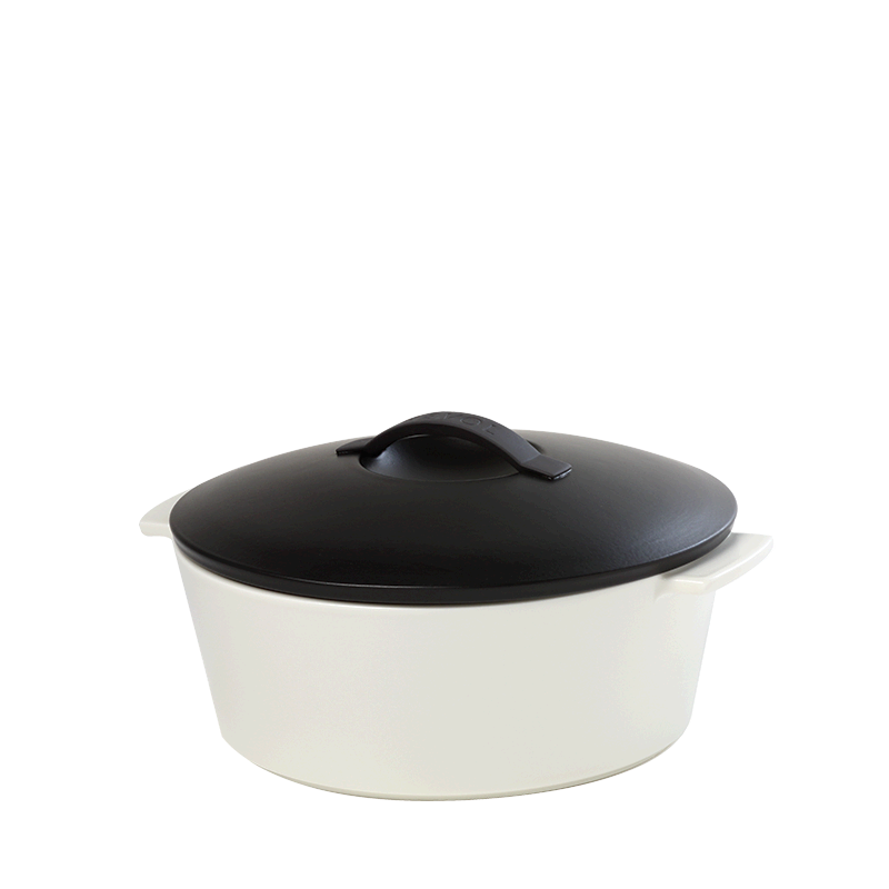 Cocotte black and white Ø 19 cm 150 cl