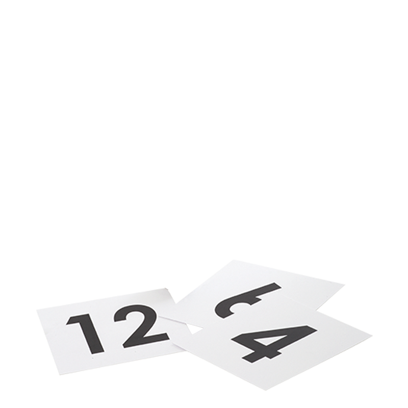 Numéro de table carré souple 1 à 30