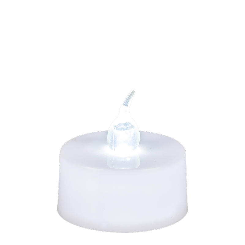 Bougie à LED blanche Ø 3,8 cm fournie avec pile