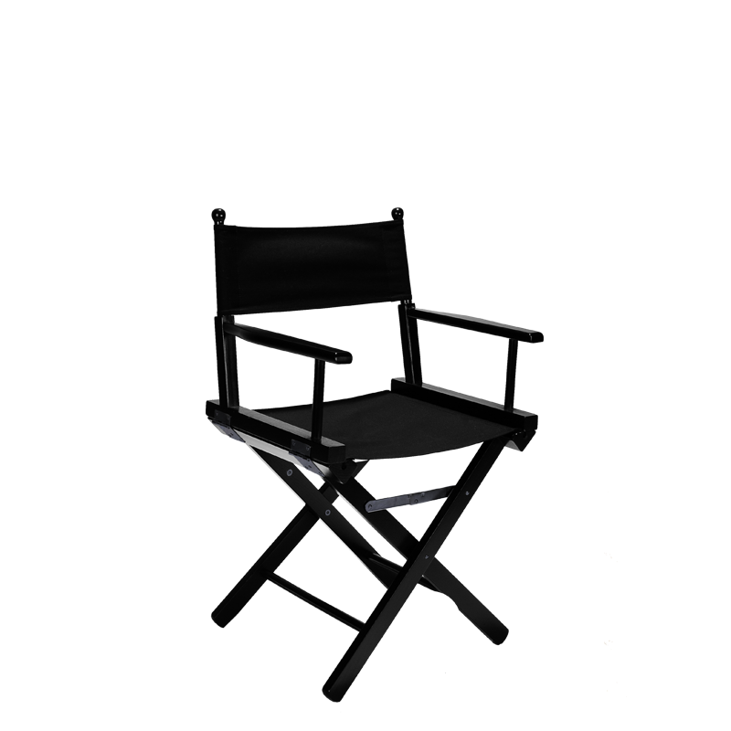 Chaise metteur en scène noire