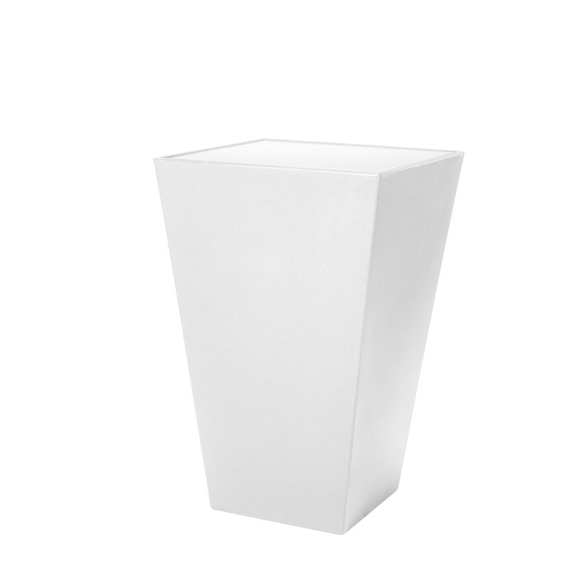 Mange-debout Cône blanc plateau acrylique blanc