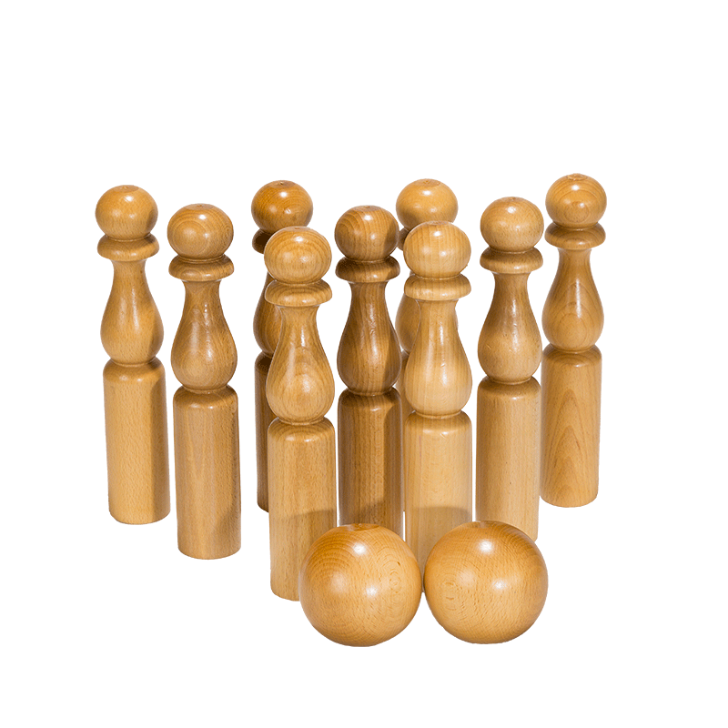 Quilles en bois Vintage