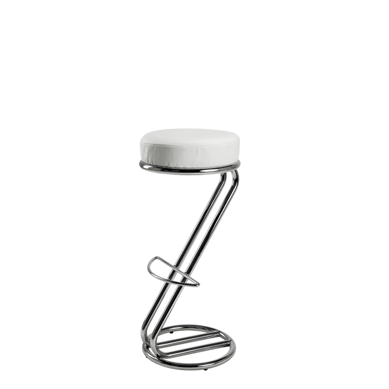 Tabouret Z H 80/81 cm blanc