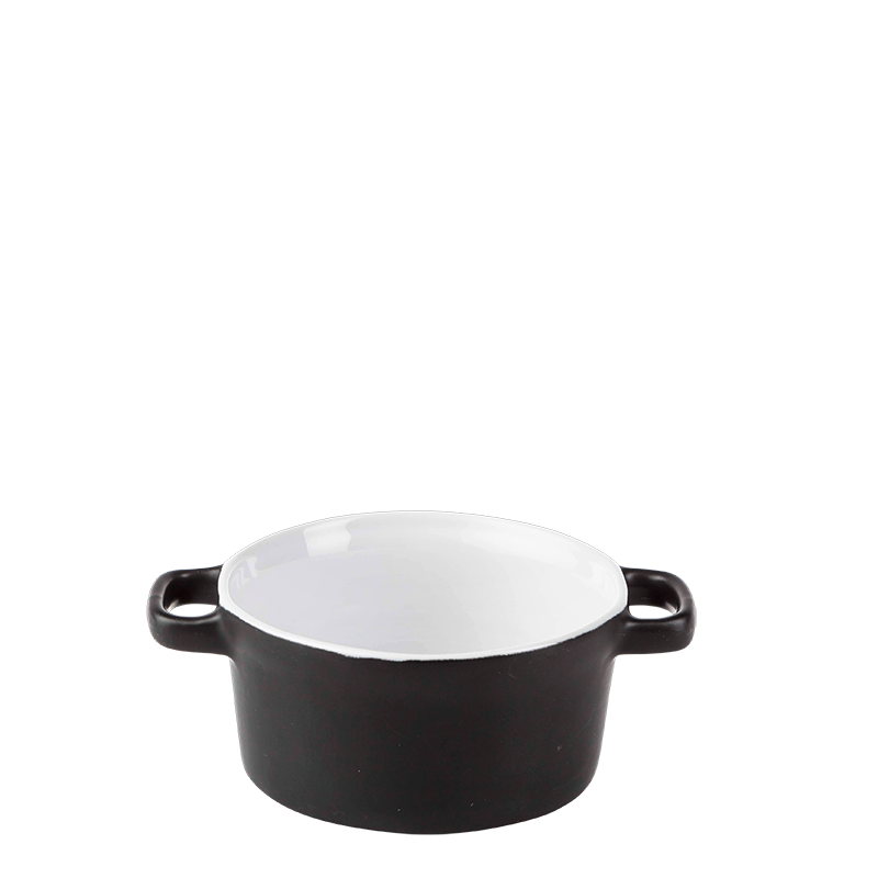 Cocotte individuelle noire mat Ø 10 cm 25 cl