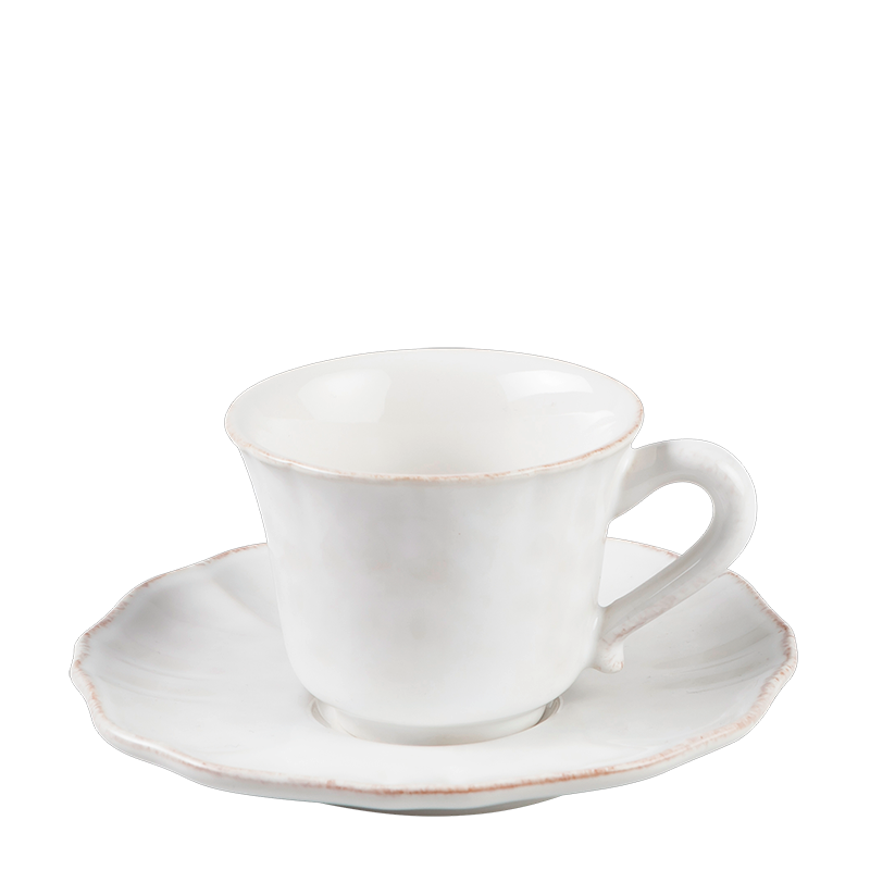 Tasse et sous-tasse à café Romance 9 cl