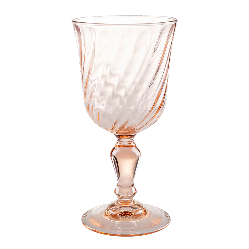 Verre à pied vintage rose 22 cl
