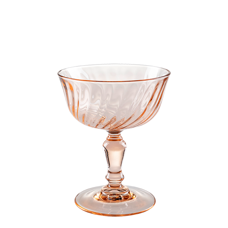 Coupe à champagne vintage rose 17 cl