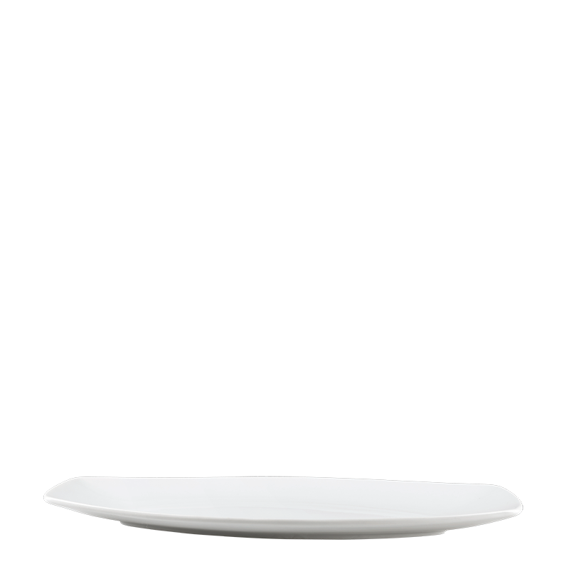 Plat ovale allongé blanc 37 x 15 cm