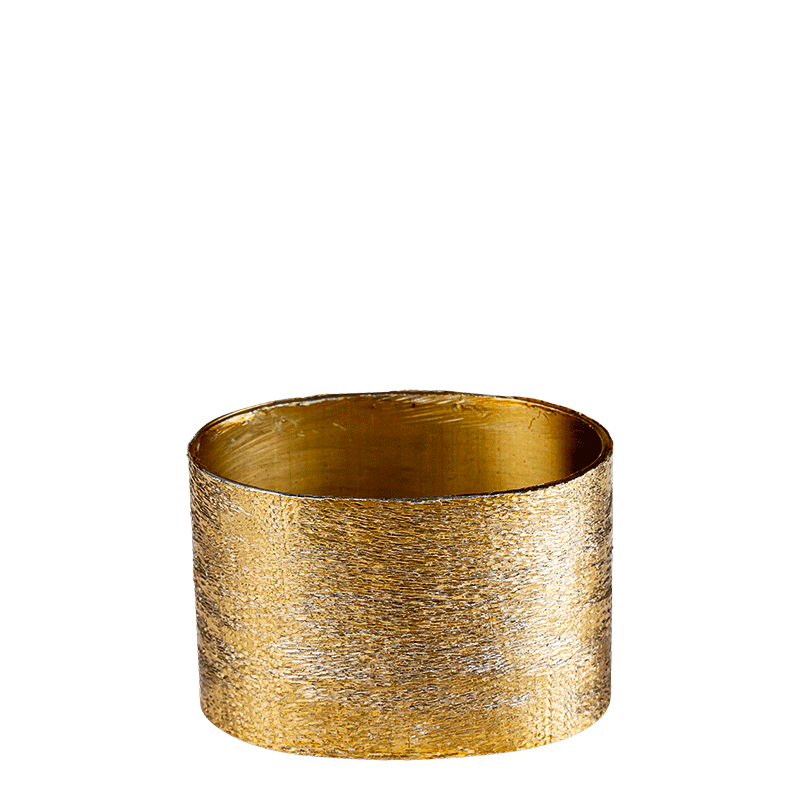 Rond de serviette Ovale doré