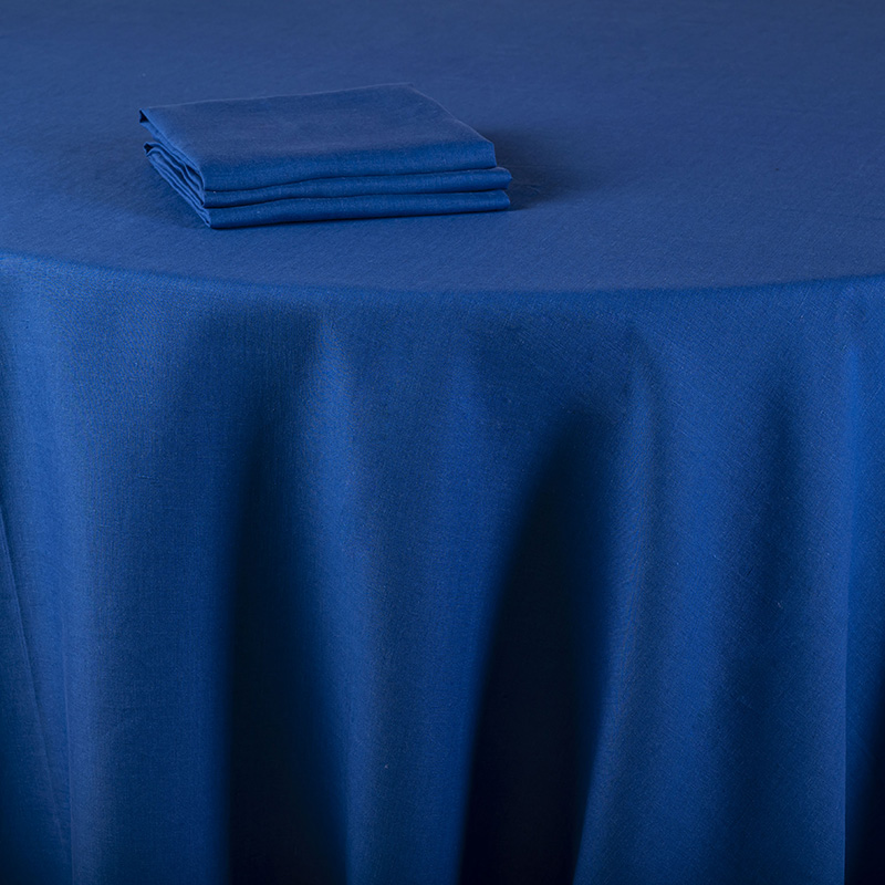 Nappe Lin bleu roi 210 x 210 cm