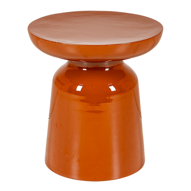 Bout de canapé Olympe terracotta Ø 40 cm H 43 cm