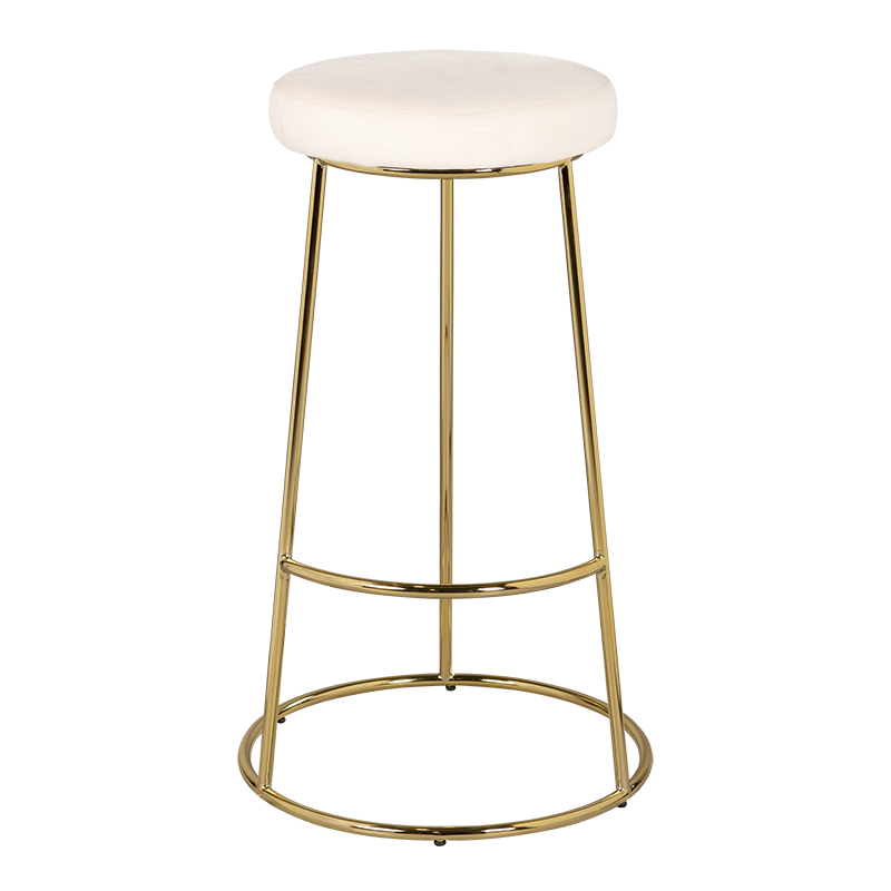 Tabouret Juliette velours crème M1 H 80 cm