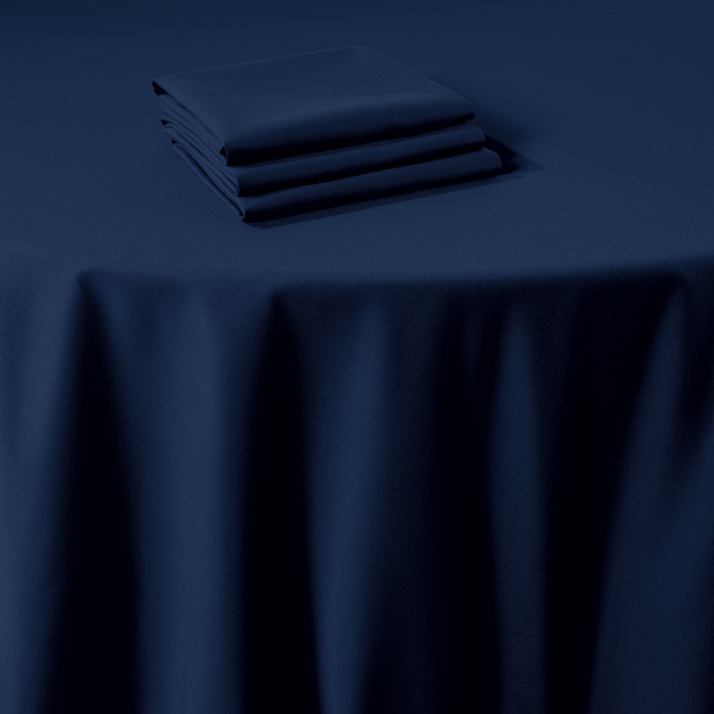 Serviette de table Marjorie bleu marine 50 x 50 cm ignifugée M1