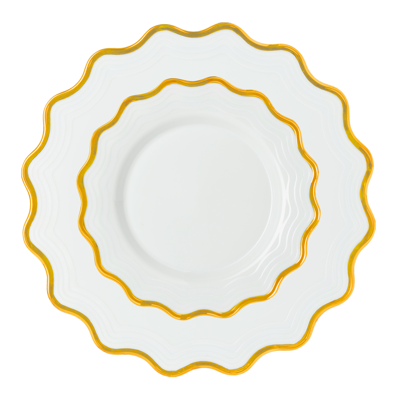 Assiettes Gold Flower