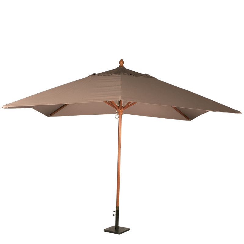 Parasol Louisiane 300 x 300 cm + socle acier 30 x 30 cm