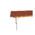 Table rectangulaire 80 x 220 cm H 76 cm