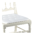 Chaise Napoléon III blanche fixe