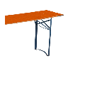 Table rectangulaire 50 x 200 cm H 76 cm
