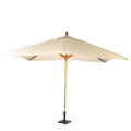 Parasol Louisiane écru 300 x 300 cm + socle acier 30 x 30 cm