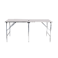 Table pliante en inox 80 x 200 cm H 90 cm