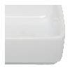 Mini plat carré blanc 6,5 x 6,5 cm H 3 cm 4 cl
