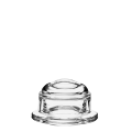 Beurrier en verre avec sa cloche Ø ext 10 cm Ø int 5,5 cm H 6 cm