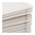 Serviettes cocktail tissu blanc 20 x 20 cm (par 30)