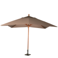 Parasol Louisiane taupe 300 x 300 cm + socle acier 30 x 30 cm