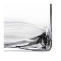 Support de plat en verre 23 x 23 cm H 30 cm