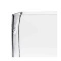 Support de plat en verre 23 x 23 cm H 30 cm