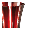 Gobelet tulipe rubis Ø 8,5 cm H 11 cm 28 cl
