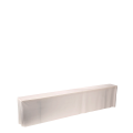 Housse de banc blanche 25 x 220 H 50 cm M1 avec assise mousse