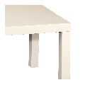 Table basse blanche 55 x 55 cm H 45 cm