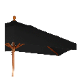 Parasol Louisiane noir 300 x 300 cm + socle acier 30 x 30 cm