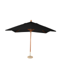 Parasol Louisiane noir 300 x 300 cm + socle granit Ø 50 cm