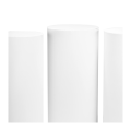 Mange-debout cylindres blancs houssés H 110 - 112 - 114 (par 3)