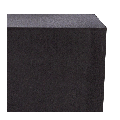 Buffet cube lycra noir sur roulettes 69 x 86 H 106 cm - 24h