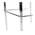 Chaise haute noire 52 x 43 cm H 111 cm