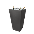 Mange-debout vasque Cône noir 70 x 70 cm H 110 cm