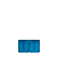 Module droit Bar light 55 x 200 cm H 115 cm