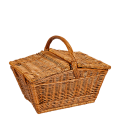 Panier de Pique-nique Vintage en osier 50 x 28 cm H 43 cm