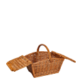 Panier de Pique-nique Vintage en osier 50 x 28 cm H 43 cm